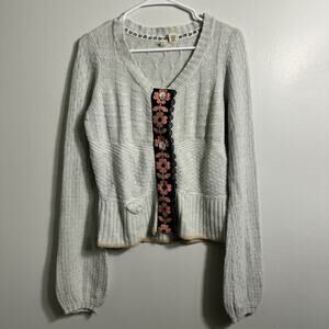 Anthropologie Moth Bell Sleeve Sweater Cardigan